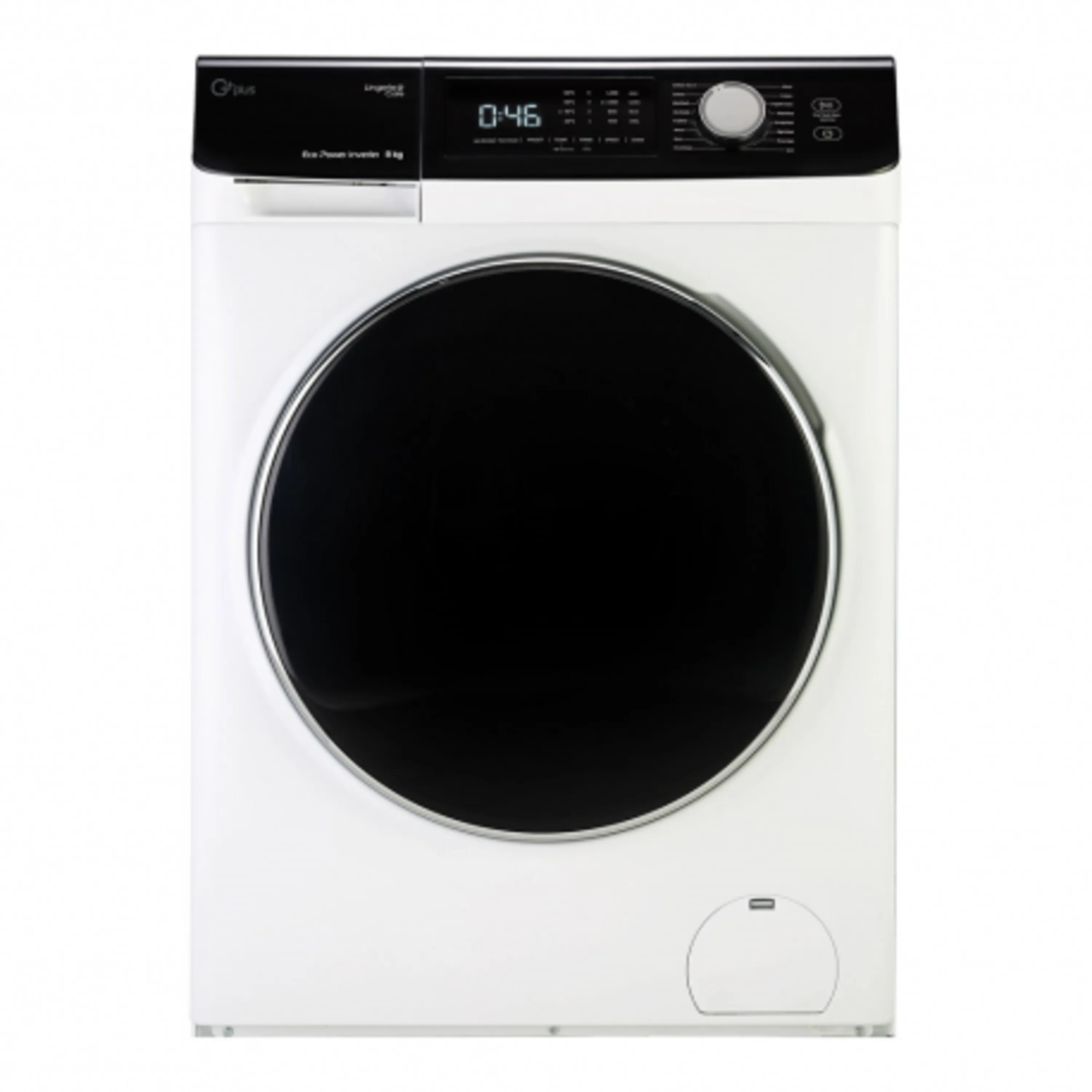 ماشین لباسشویی 8 کیلویی سفید جی پلاس مدل GWM ماشین لباسشویی 8 کیلویی سفید جی پلاس مدل GWM